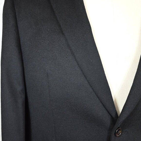 NEW Nautica Black Cashmere Silk Wool Sport Coat Blazer 40R - Picture 2 of 6